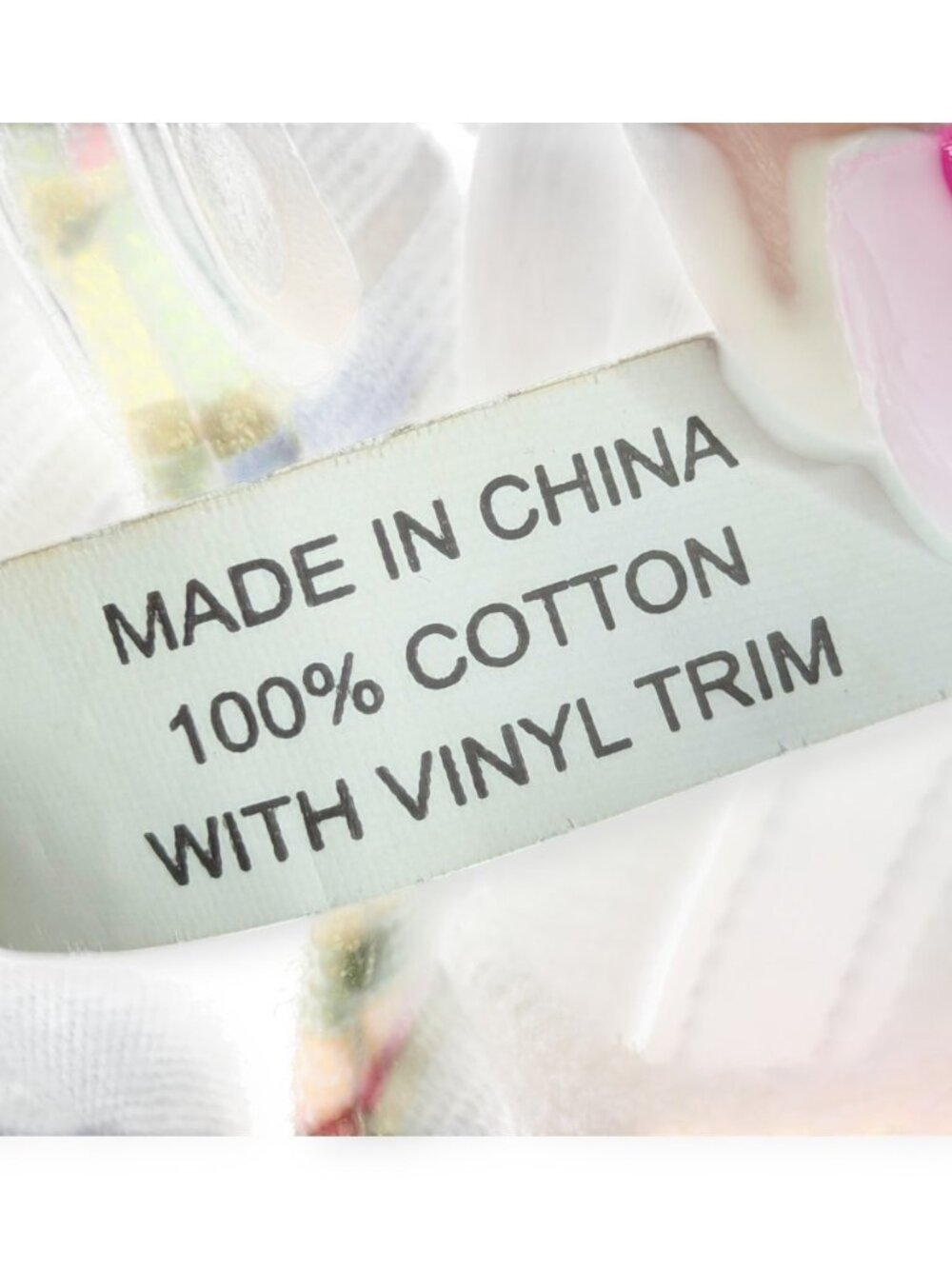 Denim & Tan Cotton Canvas Tote Multi-Stripe Trim Double Hand1es 3" x 9" x 5.5" - Picture 10 of 15